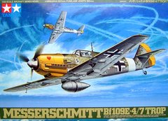 Сборная модель Самолета Messerschmitt Bf109E-4/7 Trop Tamiya 61063 1:48
