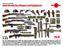 Набір 1/35 Озброєння та обладнання піхоти США 1 Світової війни ICM 35688