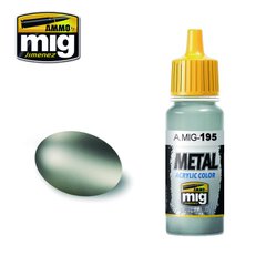 Акрилова фарба металік срібло Silver Ammo Mig 0195