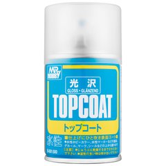 Glossy aerosol varnish Mr. Top Coat Gloss Spray (88 ml) B-501 Mr. Hobby B-501