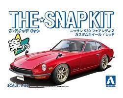 Збірна модель 1/32 автомобіль Nissan S30 Fairlady Z Custom Wheel(Red) Aoshima 06474