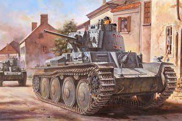 Сборная модель 1:35 танк Panzer Pkfw 38t Ausf.B) Hobby Boss 80141