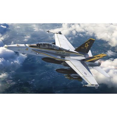 Збірна модель 1/48 літак F/A-18 D Hornet - USMC VFMA-225 with MF Kinetic 48121