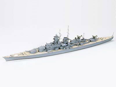 Сборная модель немецкий боевой крейсер Гнейзенау Gneisenau 1/700 Tamiya 77520