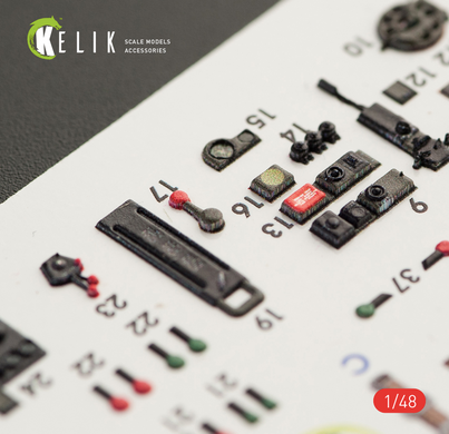 1/48 Bristol Beaufort Mk.1 type1 interior 3D stickers for ICM Kelik kit K48037, In stock