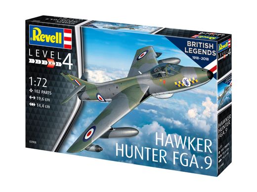 Сборная модель 1/72 Hawker Hunter FGA.9 Revell 03908
