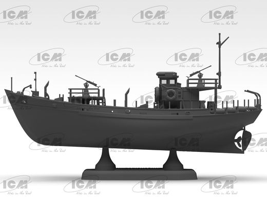 Prefab model 1/144 KFK Kriegsfischkutter German WW2 Multipurpose Boat (100% New Molds) ICM S.012