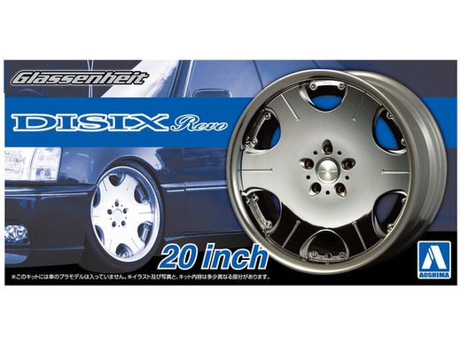 Комплект колес Glassenheit Disix Revo 20 inch Aoshima 05373 1/24, Нет в наличии