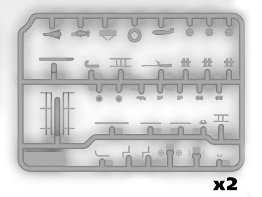 Prefab model 1/144 KFK Kriegsfischkutter German WW2 Multipurpose Boat (100% New Molds) ICM S.012