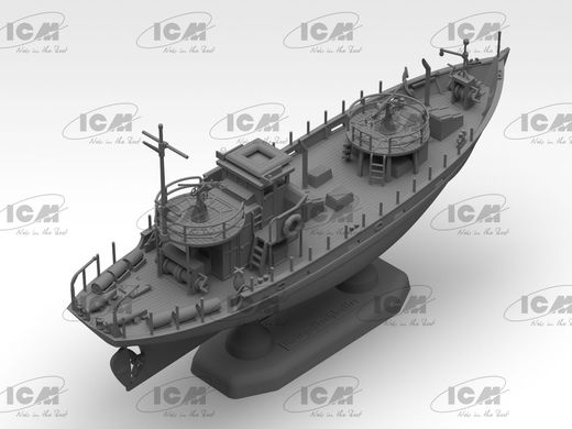 Prefab model 1/144 KFK Kriegsfischkutter German WW2 Multipurpose Boat (100% New Molds) ICM S.012