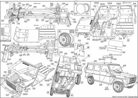 Assembly model 1:72 car Mercedes-Benz W460 ACE 72470