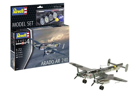 Стартовий набір модель 1/72 літак Arado Ar 240 Revell 63798