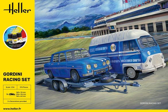 Стартовий набір 1/24 набір для перегонів Gordini Racing Set Heller 52328