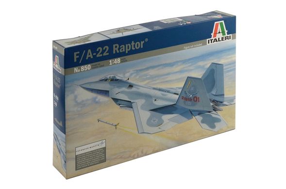 Збірна модель 1/48 літак Lockheed Martin F/A-22 Raptor Italeri 0850