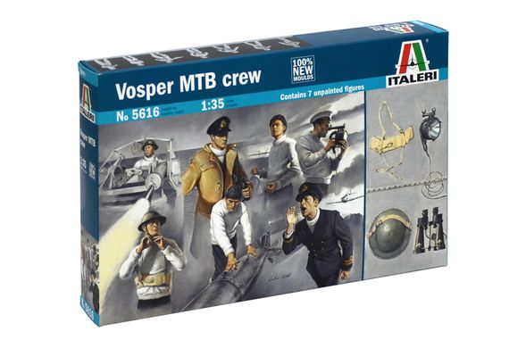 Збірна модель 1/35 фігури екіпаж Vosper MTB Italeri 5616