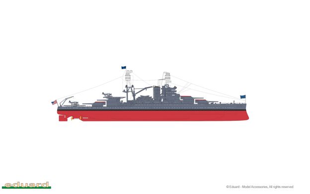 Сборная модель 1/350 линкор USS Arizona Limited Edition Eduard LN01