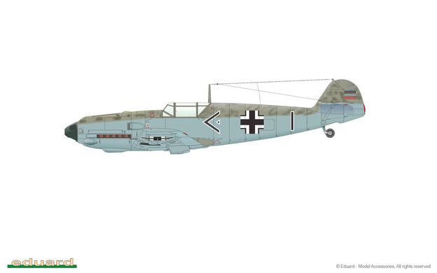 Сборная модель самолета Bf 109E Adlerangriff Dual Combo Eduard 11144