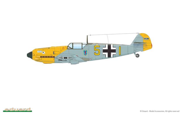 Збірна модель літака Bf 109E Adlerangriff Dual Combo Eduard 11144