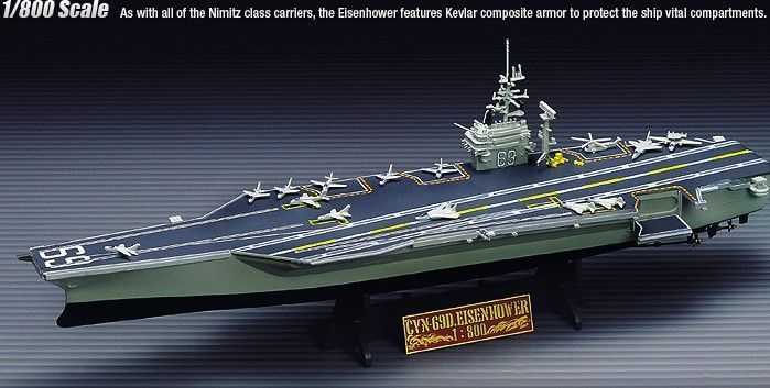 Збірна модель 1:800 корабель U.S.S. Eisenhower Academy 14212