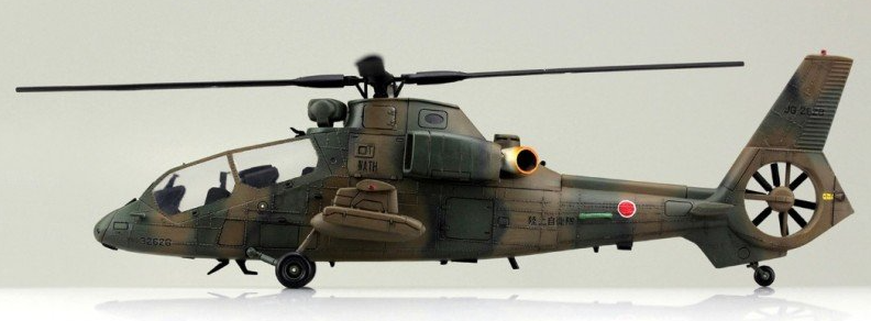 Сборная модель 1/72 вертолет JGSDF Observation Helicopter OH-1 Ninja Aoshima 01434