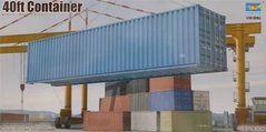 Збірна модель 1/35 контейнер 40ft Container Trumpeter 01030