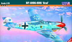 Assembled model 1/72 aircraft BF-109G-5R6 Roten Jager MisterCraft C-108