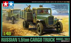 Сборная модель 1/48 российский военный грузовик 1.5 тонны Truck 1941 г. Tamiya 32577