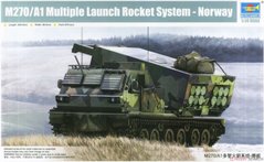 Assembled model 1/35 rocket system M270/A1 multi-barrel rocket system Norway Trumpeter 01048