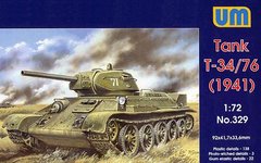 Collected model 1/72 tank T-34\76 (1941) UM 329