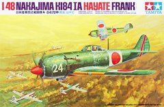 Сборная модель 1/48 винтовой самолет Nakajima Ki-84-IA Hayate 疾風 (Frank) Tamiya 61013