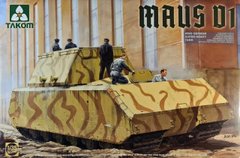 Сборная модель 1/35 немецкий супертяжелый танк WWII Maus V1 Takom 2049