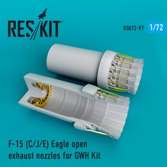 Scale Model Open Exhaust Nozzles Latest Version F-15C/J/E Eagle for GWH Kit (1/72) Res, In stock