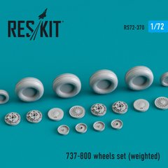 Масштабная модель 1/72 Комплект колес 737-800 (взвешенный) Reskit RS72-0370, В наличии