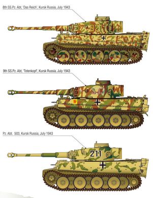 Assembled model 1/35 Tiger I early tank (Operation "Citadel") Academy 13509