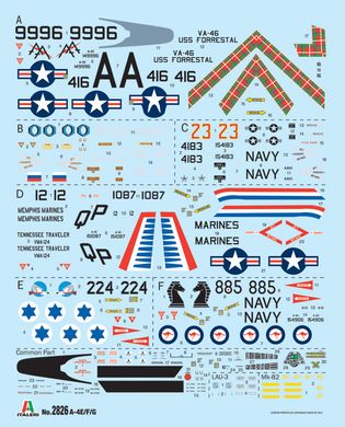 Italeri 2826 A-4 E/F/G Skyhawk 1/48 assembled model