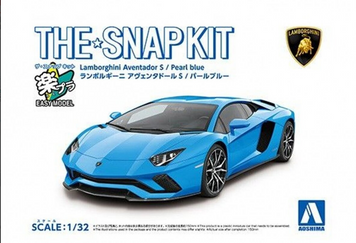 Сборная модель 1/32 автомобиль Lamborghini Aventador S/Pearl Blue Aoshima 06349