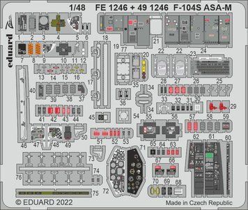 1:48 F-104S ASA-M Conversion Set for KINETIC by Eduard FE1246