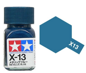 Эмалевая краска X13 Синий металлик (Metallic Blue) Tamiya 80013
