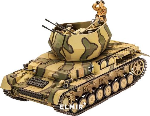 Сборная модель Зенитного танка Flakpanzer IV Wirbelwind Revell 03296 1:35