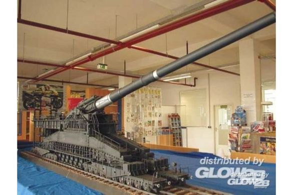 Збірна модель 1/35 німецька рейкова 802-мм гармата Dora Railway Gun Glow2B 8109999