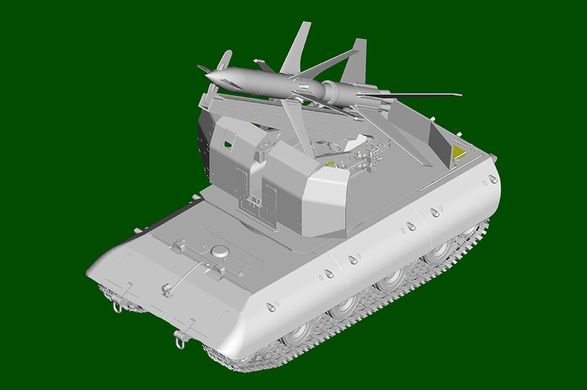 Збірна модель 1/35 зенітний танк Е-100 оснащений ракетою "Дочка Рейну" I Trumpeter 09586