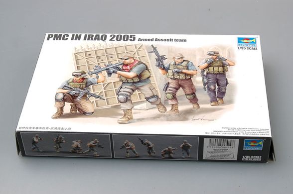 Збірна модель 1/35 фігури PMC в Іраку 2005-Штурмова група Iraq 2005 Trumpeter 00419