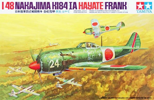 Збірна модель 1/48 гвинтовий літак Nakajima Ki-84-IA Hayate 疾風 (Frank) Tamiya 61013