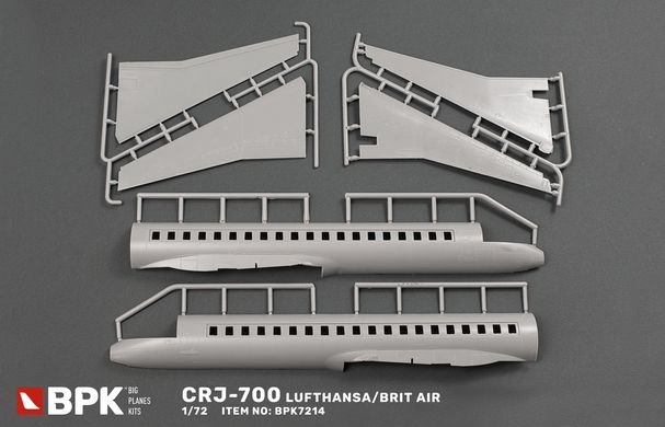 Prefab model 1/72 CRJ-700 Lufthansa/Brit Air BPK 7214