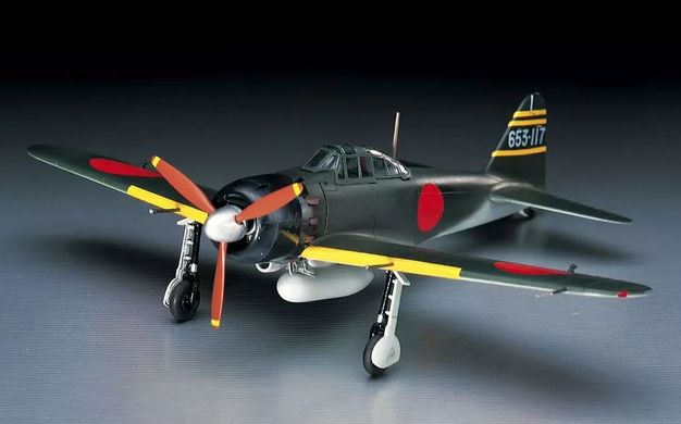 Збірна модель 1/72 літак Mitsubishi A6M5 Zero Fighter (Zeke) Type 52 Hasegawa 00452