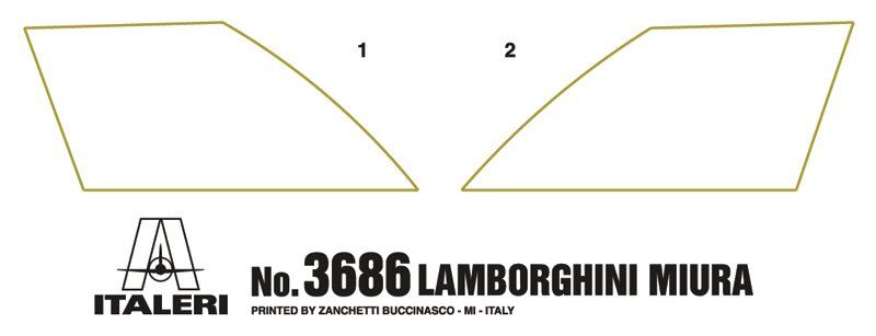 Збірна модель 1/24 автомобіль Lamborghini Miura Italeri 3686