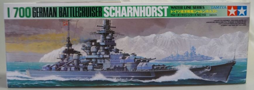 Збірна модель 1/700 німецький лінійний крейсер Scharnhorst Шарнхорст Tamiya 77518