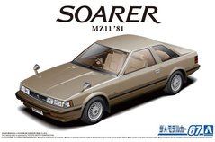 Сборная модель 1/24 автомобиля Toyota MZ11 Soarer 2800GT-EXTRA '81 Aoshima 05847