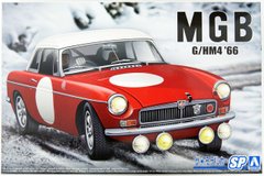 Збірна модель 1/24 автомобіль MGB G/HM4 '66 BLMC Club Rally Ver. '66 Aoshima 06126