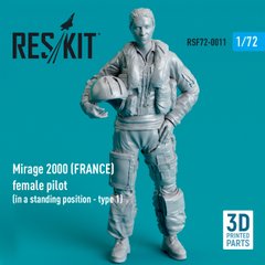 1/72 scale model Mirage 2000 pilot (FRANCE) (standing - type 1) Reskit RSF72-0011